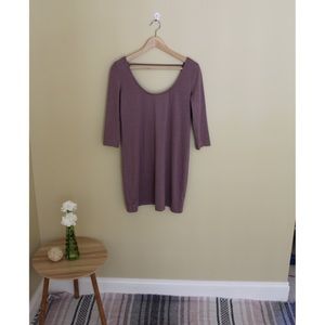 Lavender Open Back Mini Dress